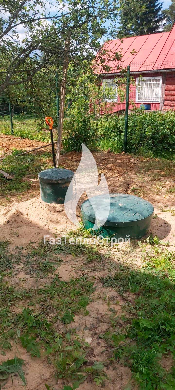 Фото установленного септика